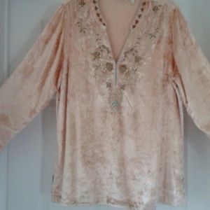 Elegant Beaded, Sequenced Top